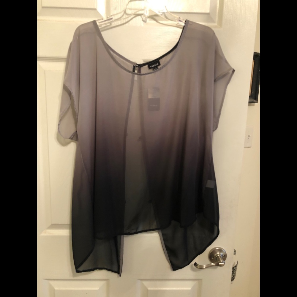 Ombré Sheer Blouse